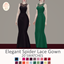 Elegant Spider Lace Gown logo