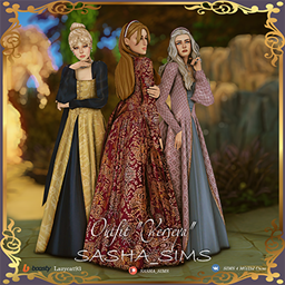 This medieval-style dress  Versea logo