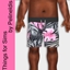Infants Tropical Leaves Swim Shorts logo
