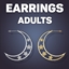 Moon Stars Hoop Earrings logo