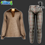 Collar Sweatshirt S140 and Pants S141 logo
