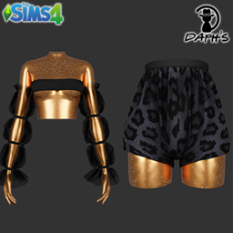 Jia Top S157 and Shorts S158 logo