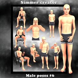 Male poses #6 logo