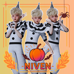 Spooktober Collection - Pierrot "Nostalgia" Kids M logo