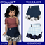 NANA7 - (Hana) Flared skirt with ruffles logo
