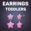 Plastic Stars Diamond Earrings For Toddlers logo