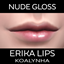 Erika Lips - Nude Gloss Makeup logo