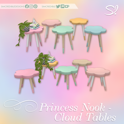 Princess Nook Cloud Tables ☁️ - Gallery - The Sims 4 Build / Buy