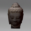 Thai Buddha head statue logo