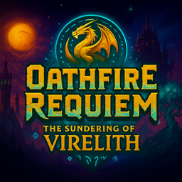 Oathfire Requiem the Sundering of Virelith logo