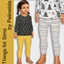 Toddler Yellow and Black Knitted Leggings logo