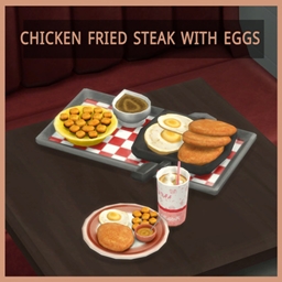 Chicken Fried Steak With Eggs Recipe By icemunmun | Chinese Translation