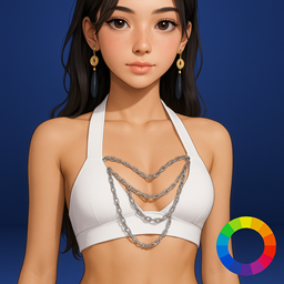 💎Chain Accent Halter Top logo