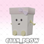 Kawaii  trash can logo