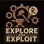 Create Explore and exploit logo