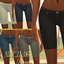 Skinny Short Jeans Original Base Game - Female logo