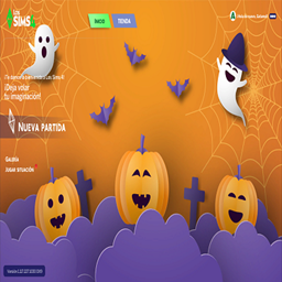Main Menu Background Festive Halloween logo