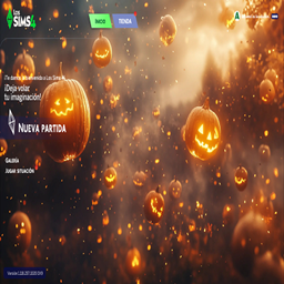 Main Menu Background Halloween Pumpkins logo