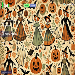 Main Menu Background Vintage Halloween logo