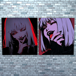 Sinister Smiles – Vampire Anime Wall Art (2 Swatches) logo
