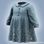 Infant - Denim dress with star embroidery logo