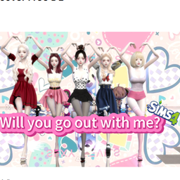 Will you go out with me? cover dance Sims4 dance animation Free DL logo