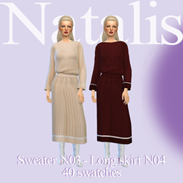 Sweater N03-Long skirt N04ⁿᵃᵗᵃˡⁱˢ project image