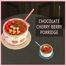 Chocolate Cherry Berry Porridge Recipe By icemunmun | Chinese Translation