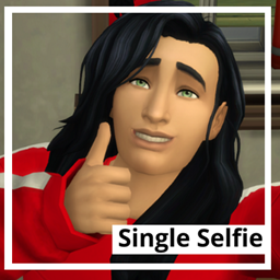 Single selfie override logo