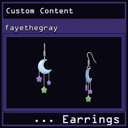 dreamy moon and star earrings by fayethegray project image