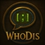 WhoDis - Main character chat prefix logo