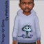 Toddler Little Monster Knitted Hoodies logo