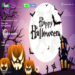 Main Menu Background Happy Halloween logo