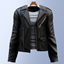 Adult - Classic biker jacket with bold accents logo