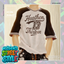 Boy's Striped Cuff Oversized Sleeves Raglan Shirt logo