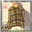 Plaid Button-Up Longsleeves Pullover Hoodie logo