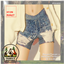 Ripped Slim fit Denim Shorts logo