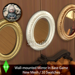 HQ Samtuse963 Classic Oval Mirror
