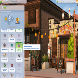 Less Club Gatherings by DownInSimsland (No Club Gatherings Lot Challenge) | Chinese Translation