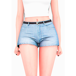 🕹️ Gameboy Summer Denim Shorts (with belt) 🕹️ logo