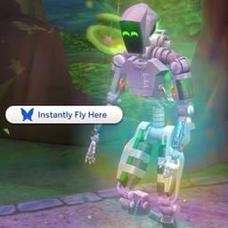 Temporary Instantly Fly Here for Everyone logo