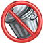 no autonomous kick over trash can logo