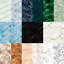 Marble floor tiles with gloss effect logo