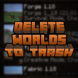 Delete Worlds To Trash Vintage logo