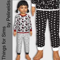 Toddler 50s Diner Matching Pajamas Pants