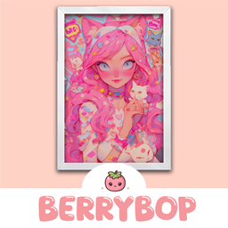 Kawaii Kids Wall Art Collection # 4 - BerryBop logo