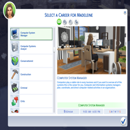Computer System Manager Career By KiaraSims4Mods | Chinese Translation ...