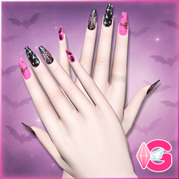 Boo! Coffin Gloss Nails • N06 [HQ compatible] - [Gabymelove Sims] Boo ...