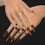 Glossy nails set 123 logo