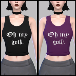 Oh My Goth – Crop Top project image